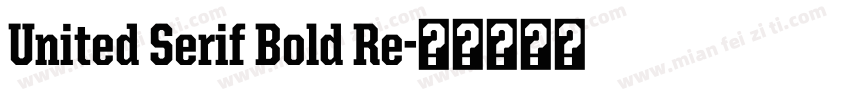 United Serif Bold Re字体转换